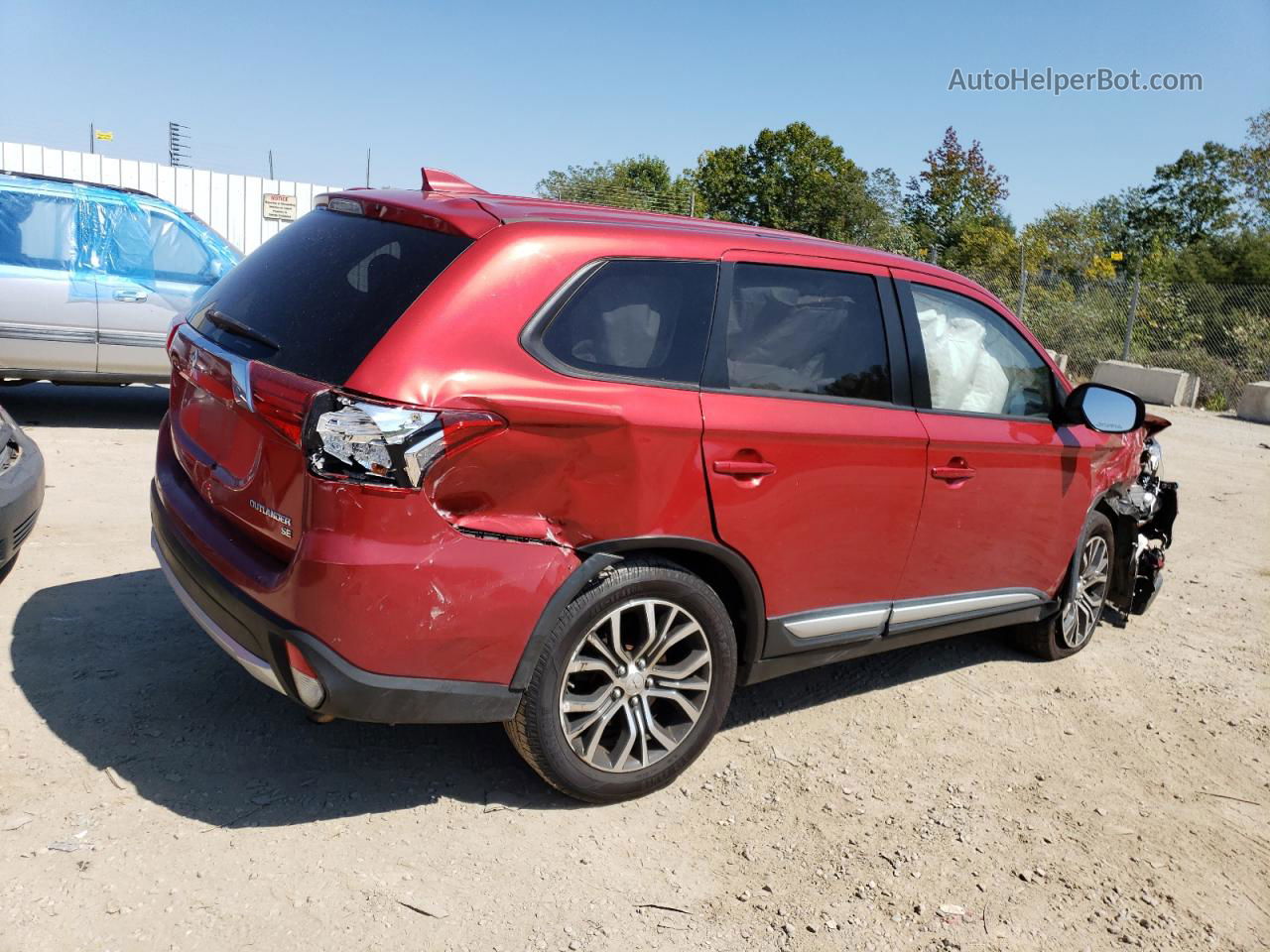 2017 Mitsubishi Outlander Se Red vin: JA4AD3A30HZ023153