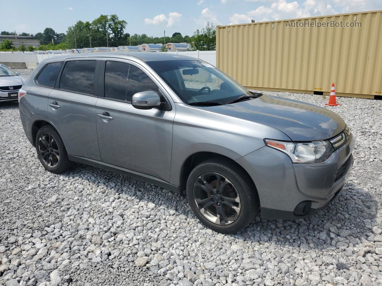 2014 Mitsubishi Outlander Se Silver vin: JA4AD3A31EZ010813