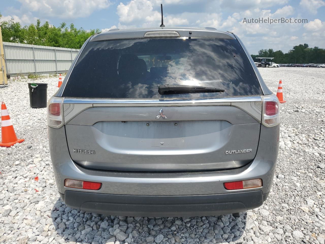 2014 Mitsubishi Outlander Se Серебряный vin: JA4AD3A31EZ010813