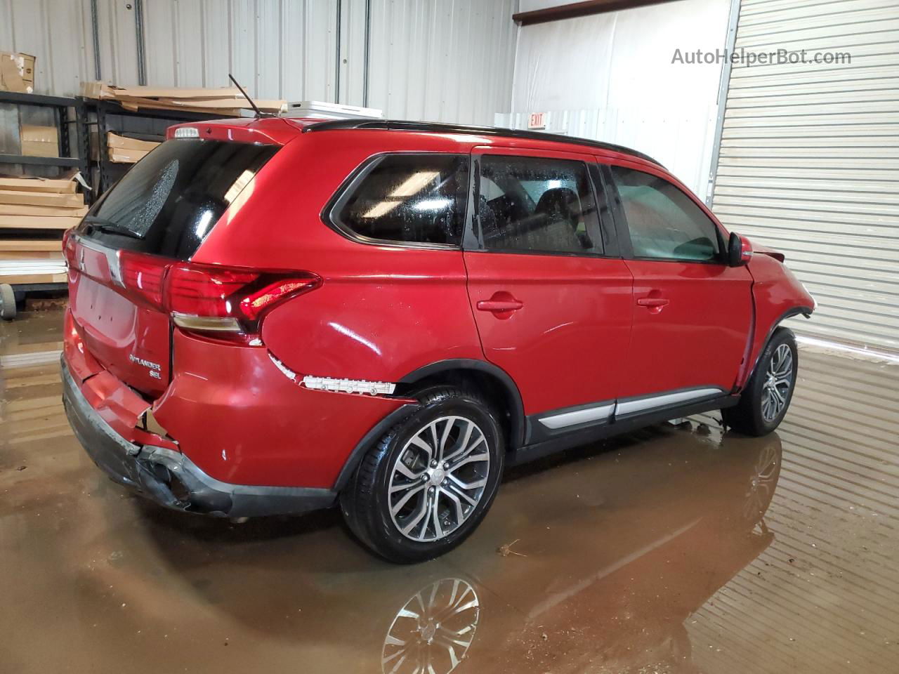 2016 Mitsubishi Outlander Se Red vin: JA4AD3A31GZ005582