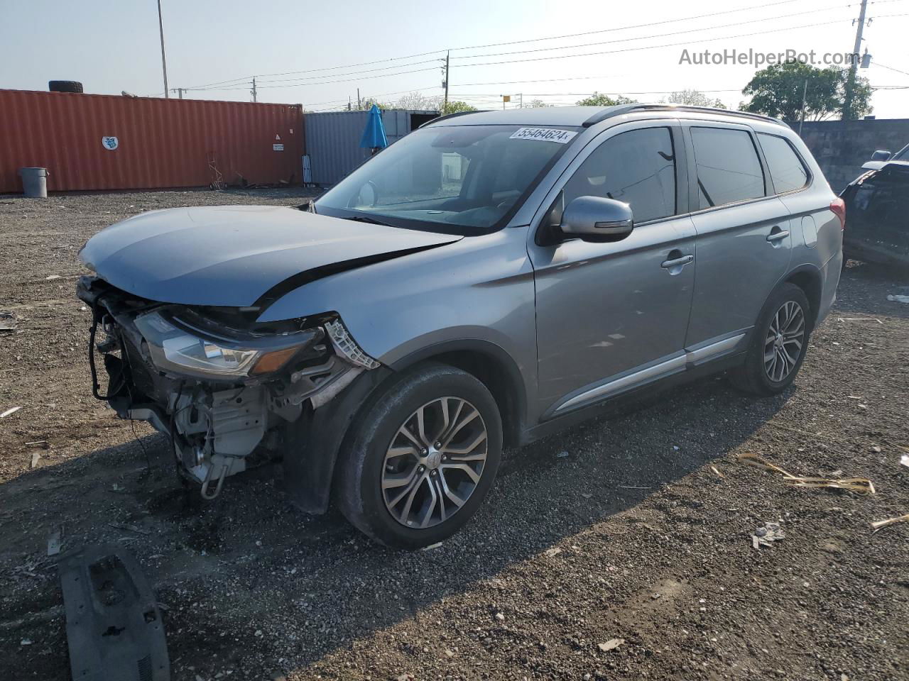 2016 Mitsubishi Outlander Se Gray vin: JA4AD3A31GZ029221