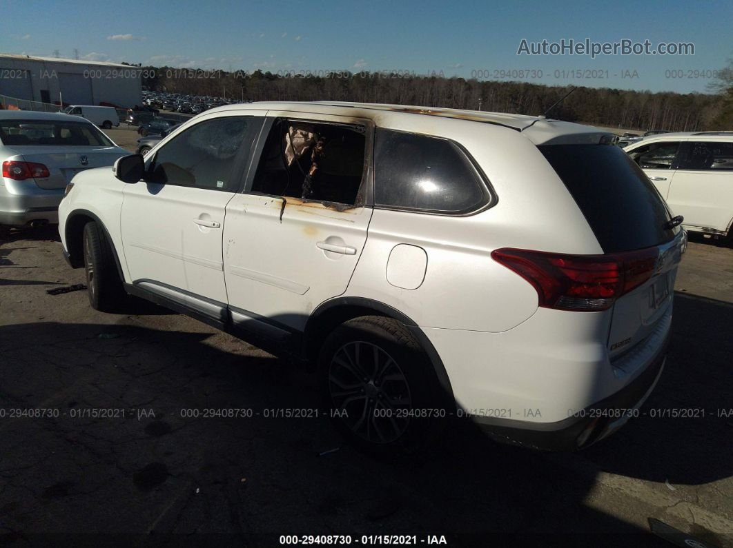 2016 Mitsubishi Outlander Se/sel White vin: JA4AD3A31GZ036752