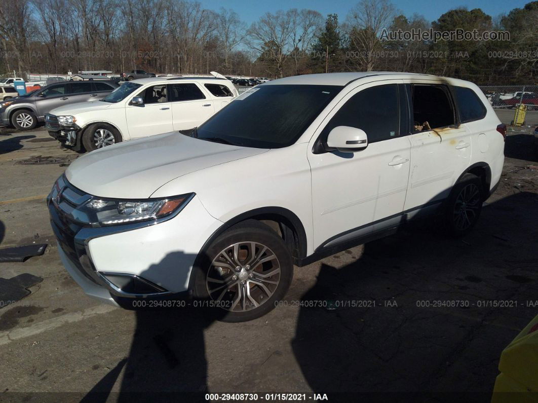 2016 Mitsubishi Outlander Se/sel White vin: JA4AD3A31GZ036752