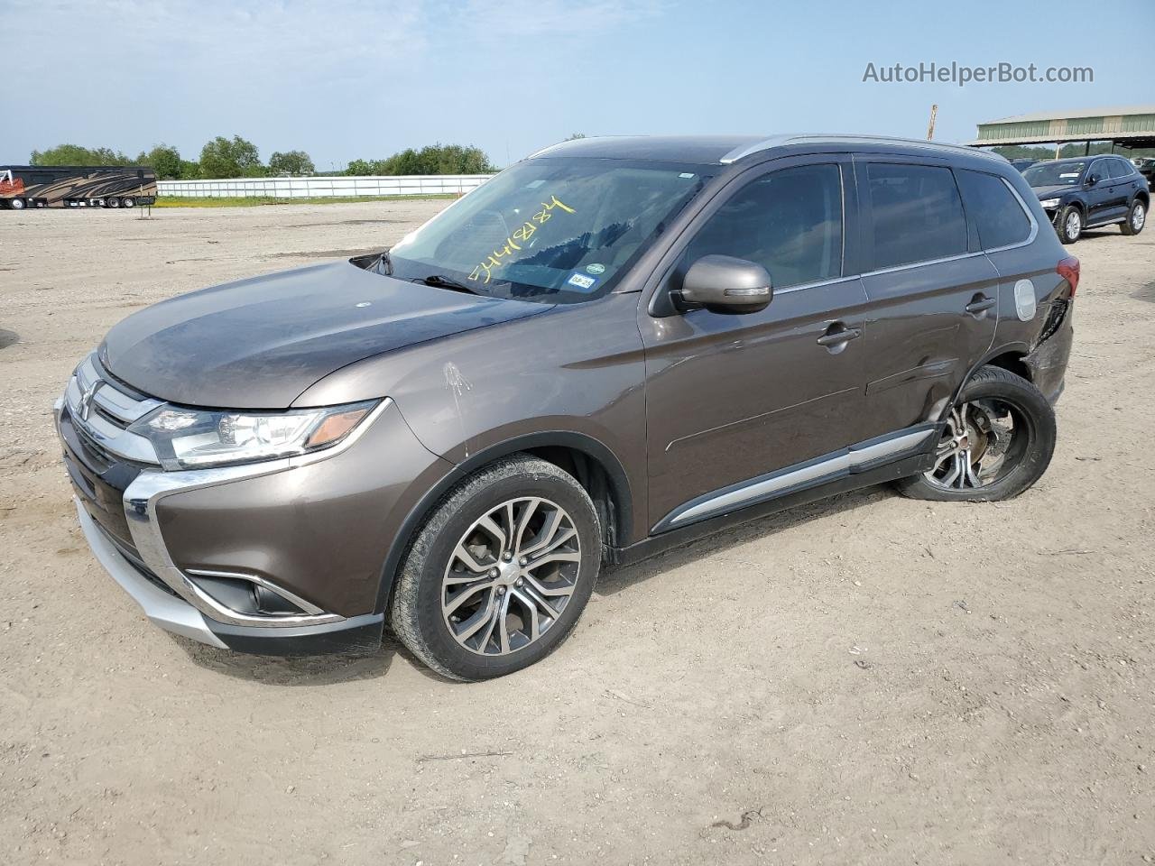 2017 Mitsubishi Outlander Se Brown vin: JA4AD3A31HZ007060