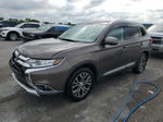 2017 Mitsubishi Outlander Se Brown vin: JA4AD3A31HZ029415