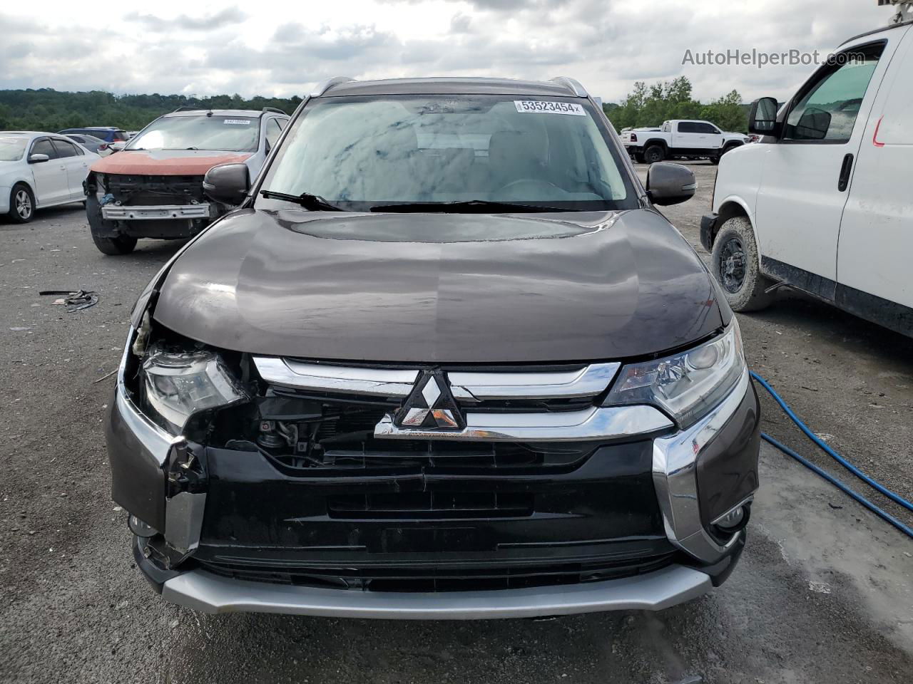 2017 Mitsubishi Outlander Se Коричневый vin: JA4AD3A31HZ029415