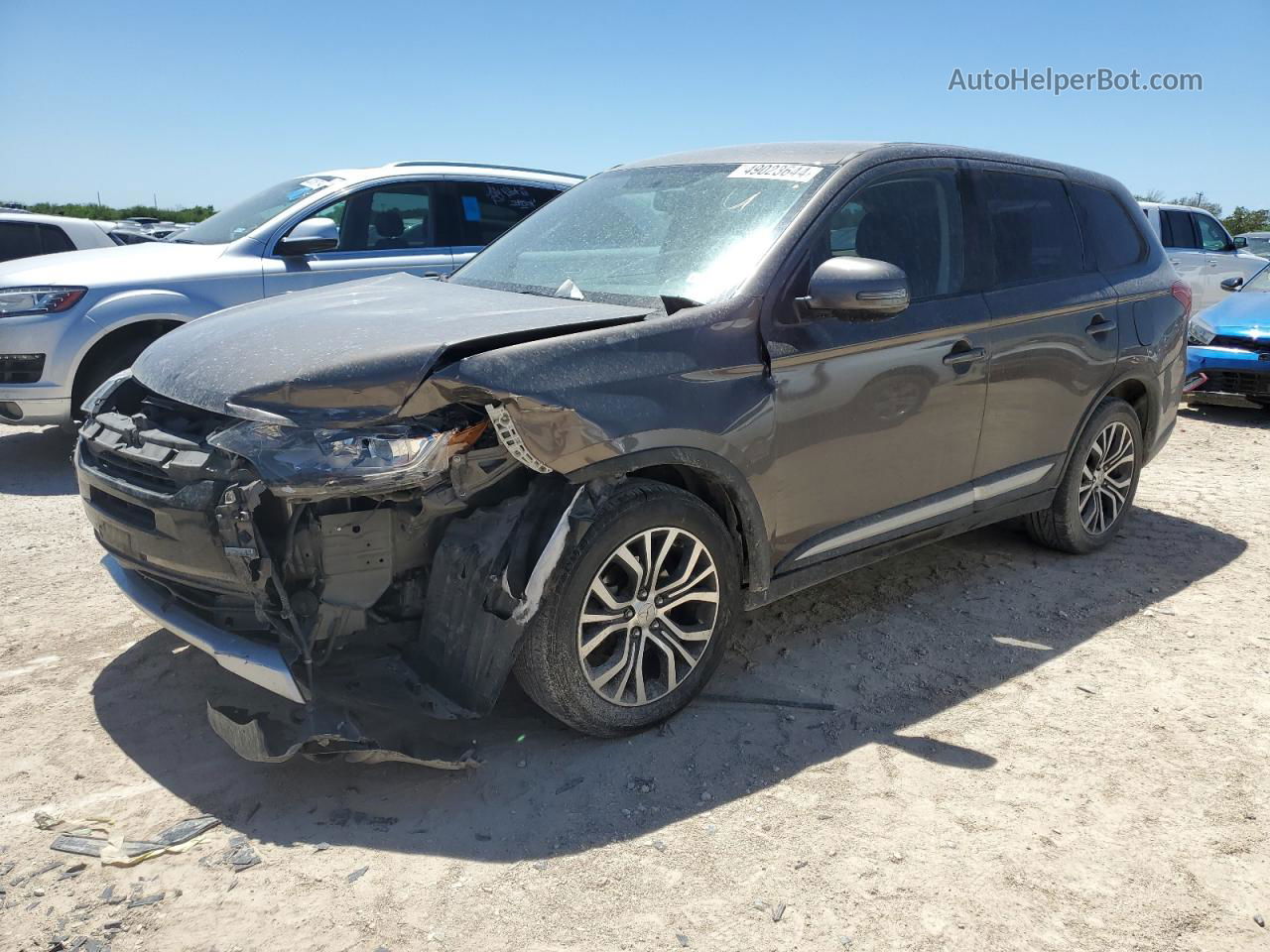 2017 Mitsubishi Outlander Se Brown vin: JA4AD3A31HZ059594