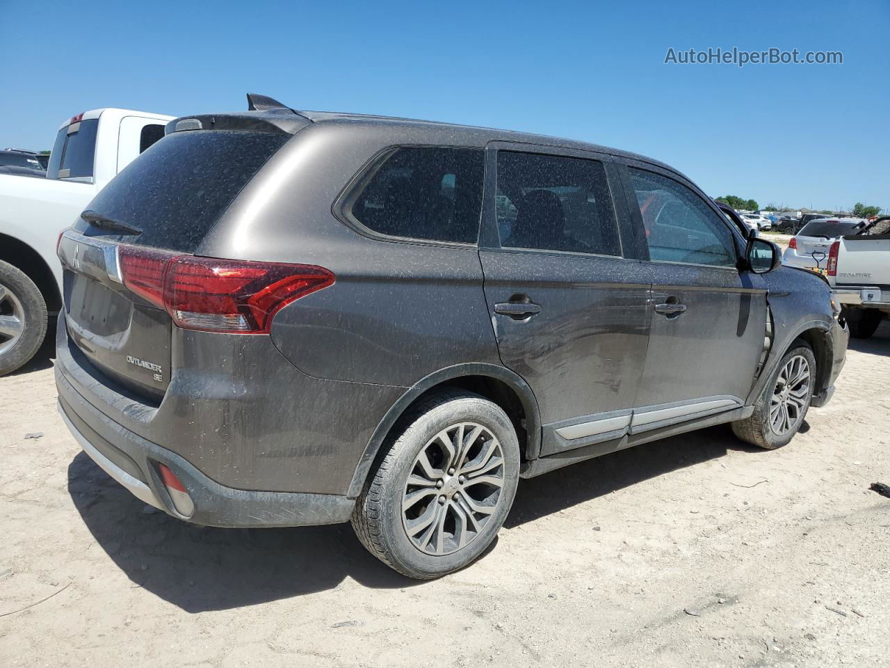 2017 Mitsubishi Outlander Se Brown vin: JA4AD3A31HZ059594