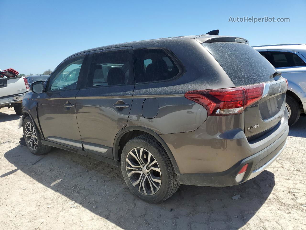 2017 Mitsubishi Outlander Se Brown vin: JA4AD3A31HZ059594