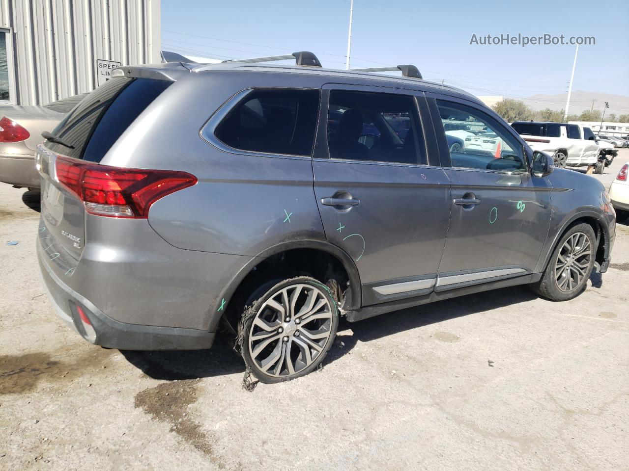 2017 Mitsubishi Outlander Se Серый vin: JA4AD3A31HZ065413