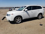 2014 Mitsubishi Outlander Se White vin: JA4AD3A32EZ007967