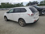 2014 Mitsubishi Outlander Se White vin: JA4AD3A32EZ013526