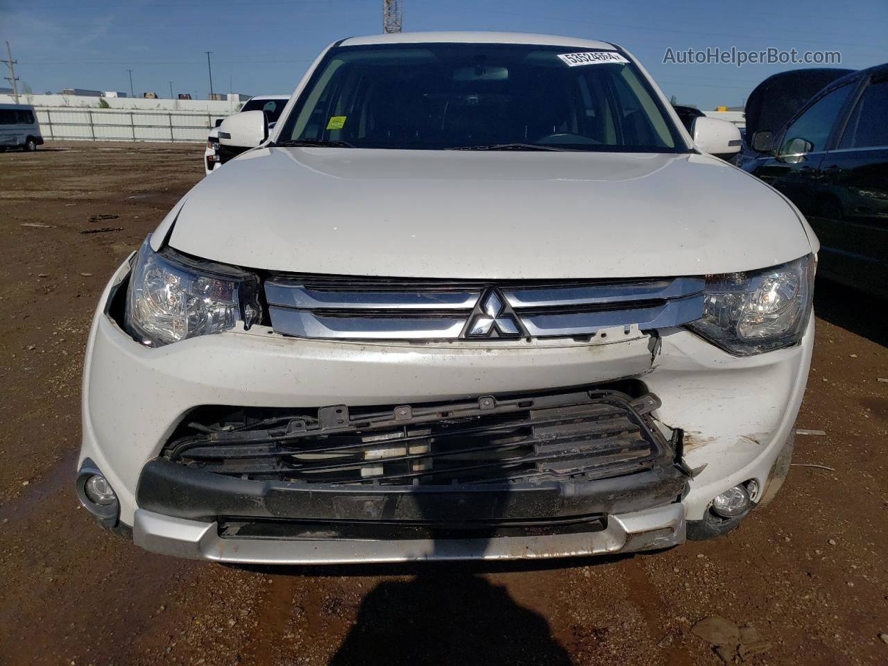 2015 Mitsubishi Outlander Se White vin: JA4AD3A32FZ001796