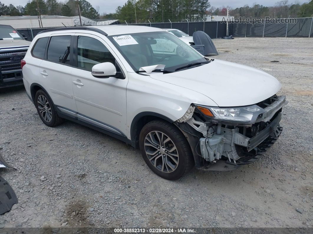 2016 Mitsubishi Outlander Sel White vin: JA4AD3A32GZ005073