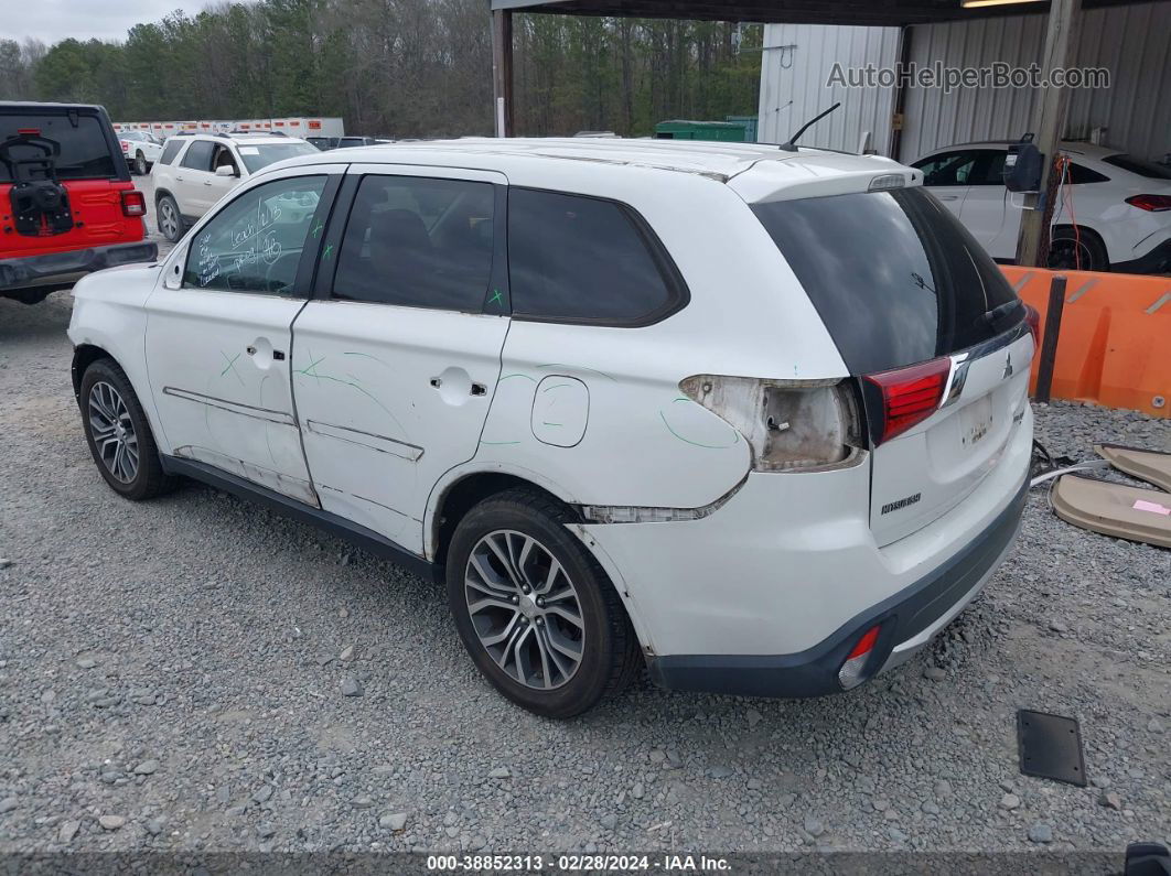 2016 Mitsubishi Outlander Sel White vin: JA4AD3A32GZ005073