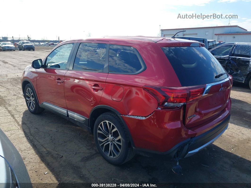 2016 Mitsubishi Outlander Se/sel Красный vin: JA4AD3A32GZ006305