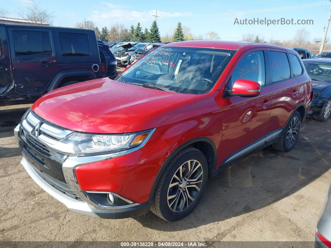 2016 Mitsubishi Outlander Se/sel Red vin: JA4AD3A32GZ006305