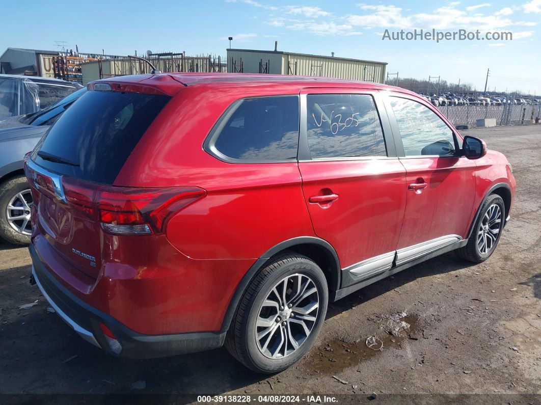 2016 Mitsubishi Outlander Se/sel Красный vin: JA4AD3A32GZ006305