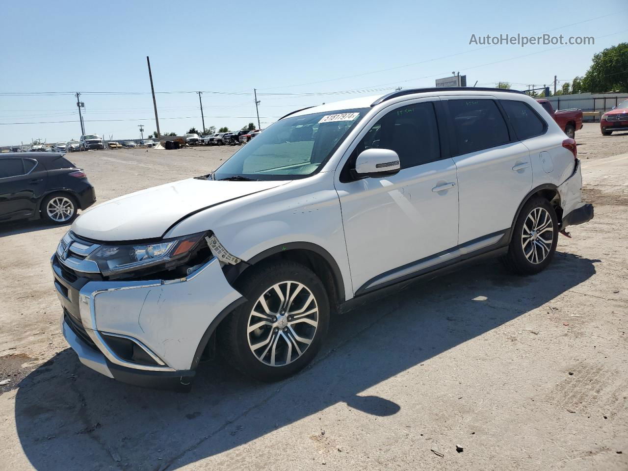 2016 Mitsubishi Outlander Se White vin: JA4AD3A32GZ017711