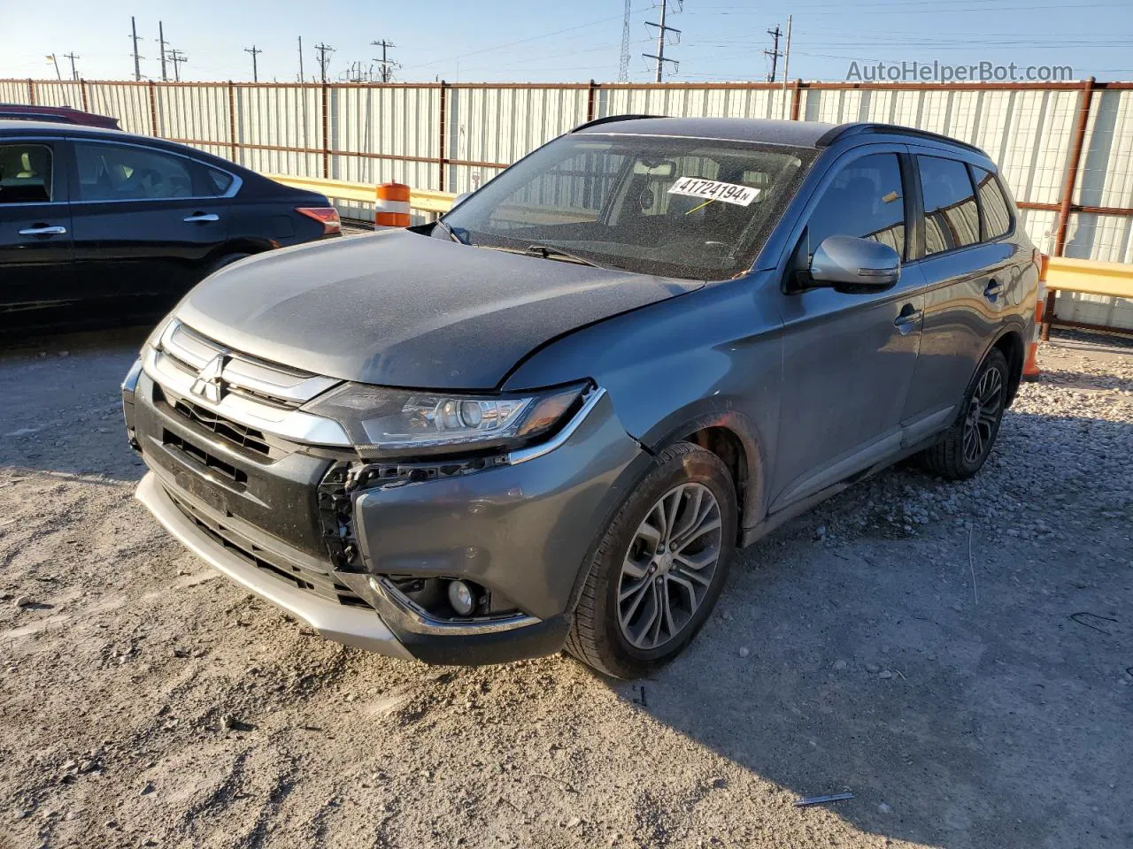 2016 Mitsubishi Outlander Se Gray vin: JA4AD3A32GZ043550