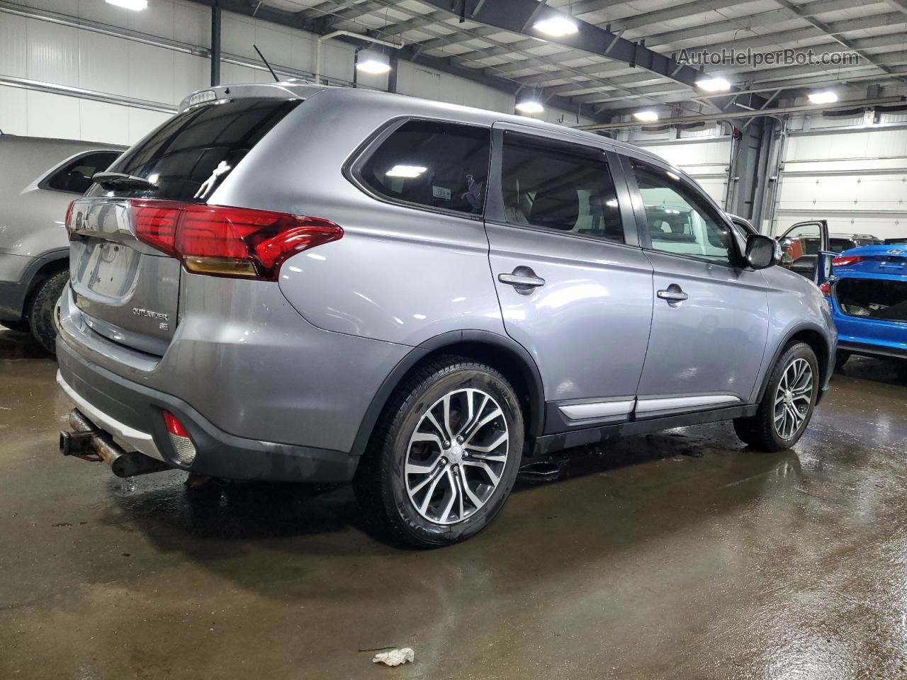 2016 Mitsubishi Outlander Se Silver vin: JA4AD3A32GZ053978