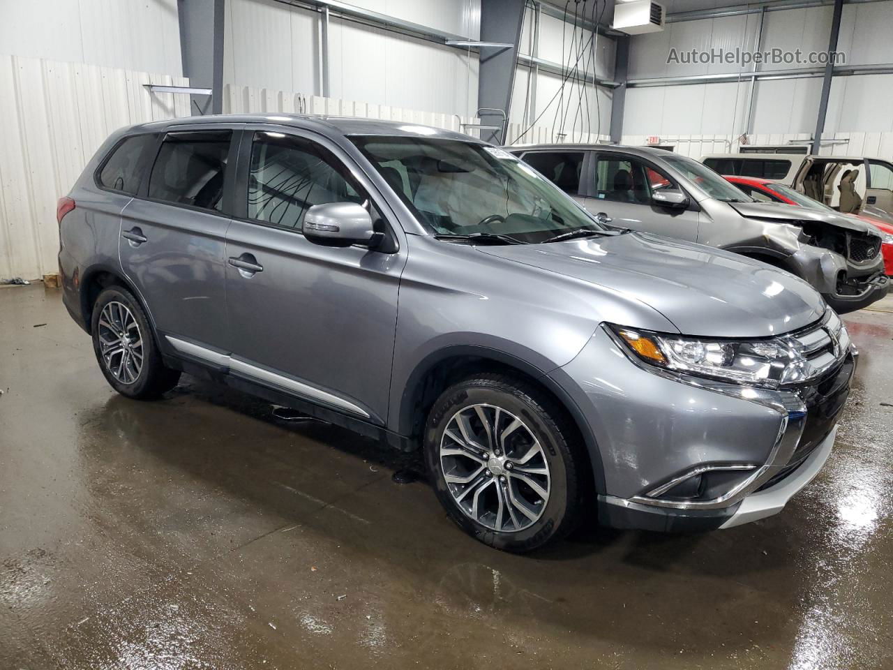 2016 Mitsubishi Outlander Se Silver vin: JA4AD3A32GZ053978