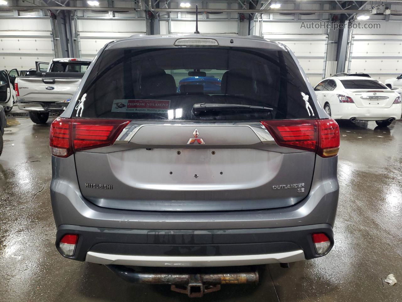 2016 Mitsubishi Outlander Se Silver vin: JA4AD3A32GZ053978