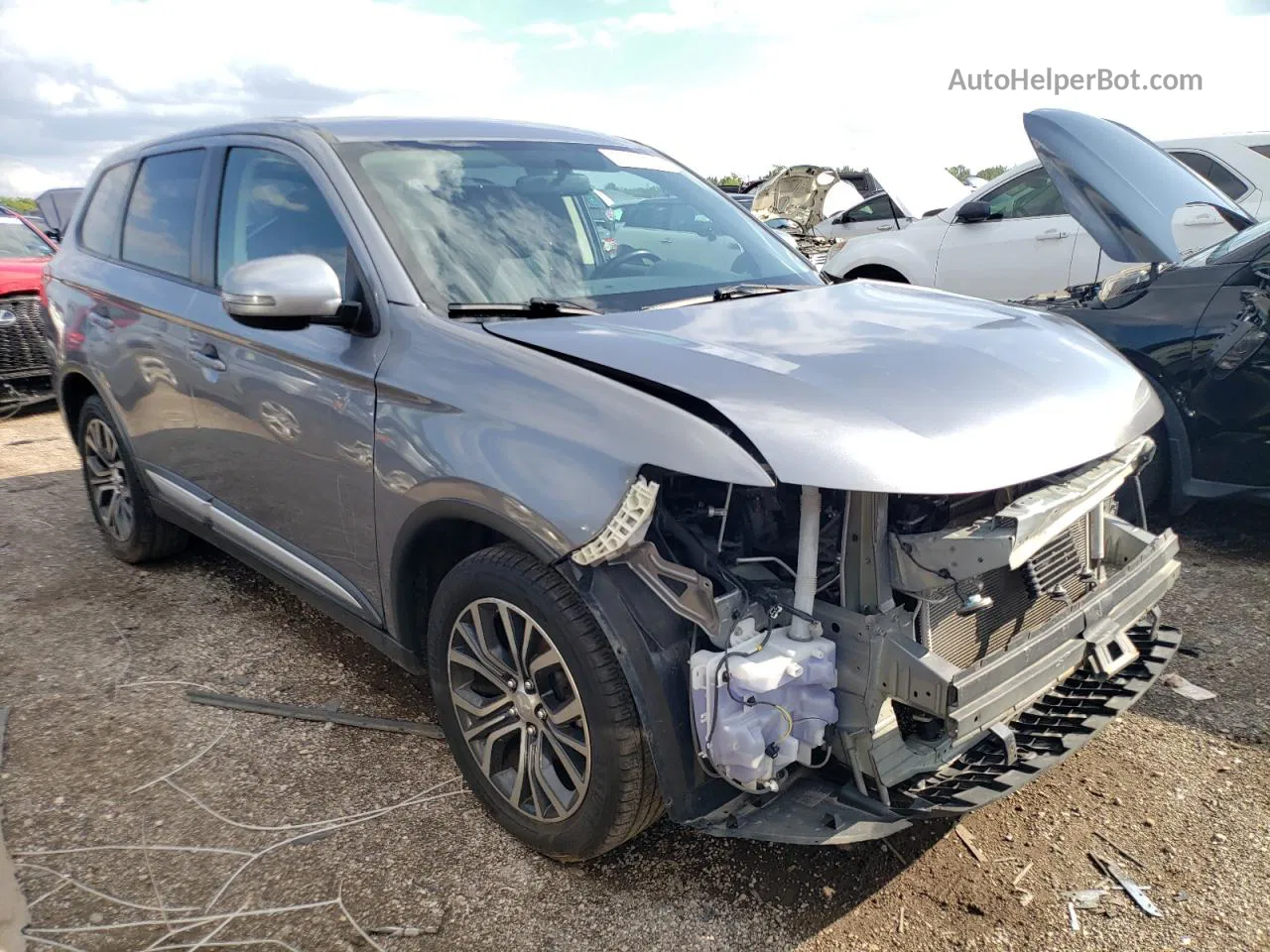 2017 Mitsubishi Outlander Se Gray vin: JA4AD3A32HZ010582