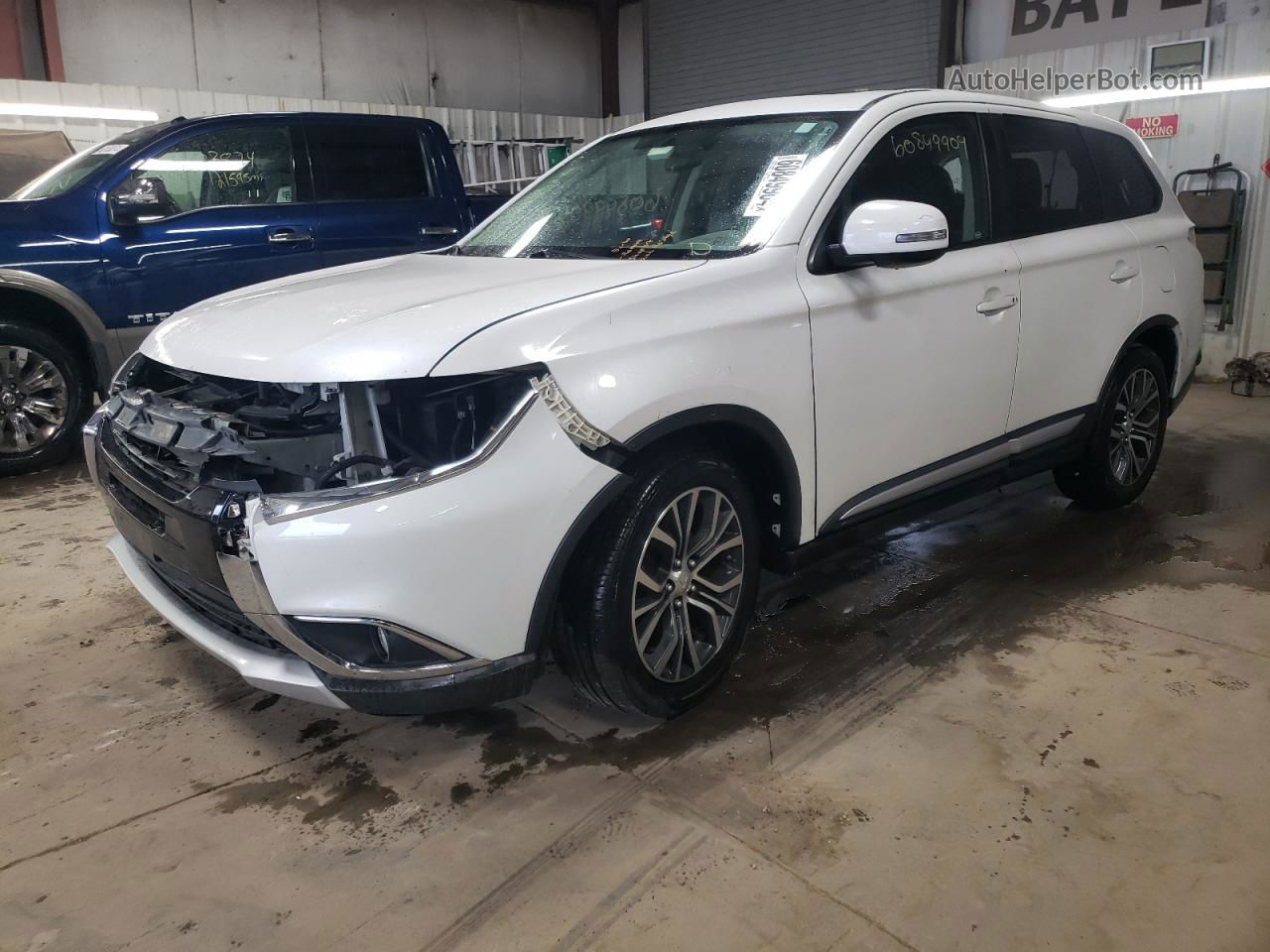 2017 Mitsubishi Outlander Se White vin: JA4AD3A32HZ019752