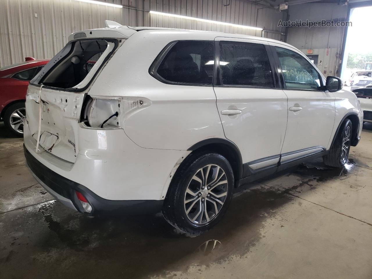 2017 Mitsubishi Outlander Se White vin: JA4AD3A32HZ019752