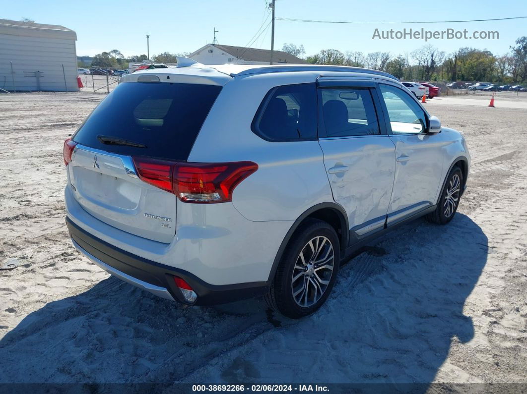 2017 Mitsubishi Outlander Sel White vin: JA4AD3A32HZ038088