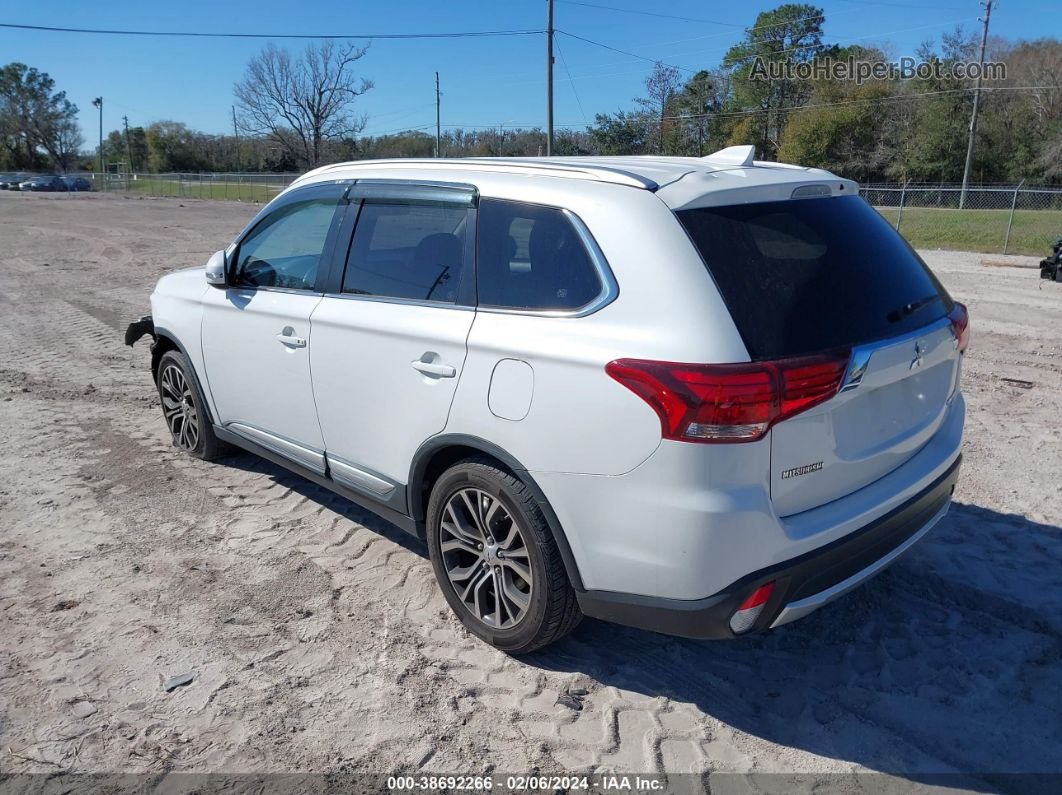 2017 Mitsubishi Outlander Sel White vin: JA4AD3A32HZ038088