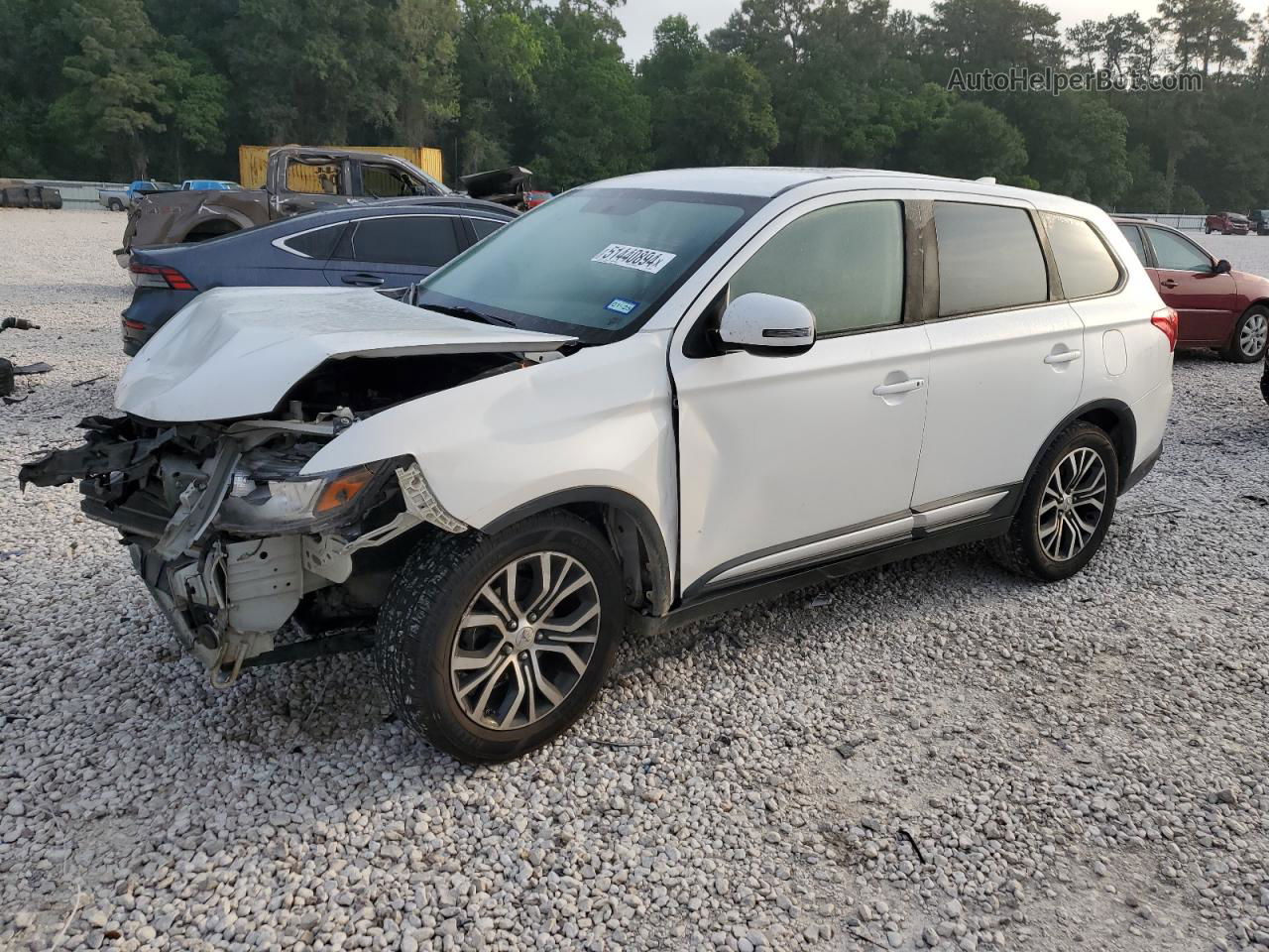 2017 Mitsubishi Outlander Se White vin: JA4AD3A32HZ070250