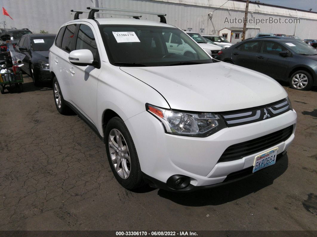 2014 Mitsubishi Outlander Se Белый vin: JA4AD3A33EZ013163