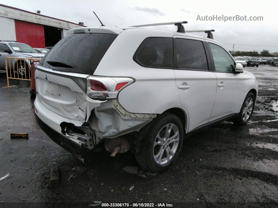 2014 Mitsubishi Outlander Se White vin: JA4AD3A33EZ013163