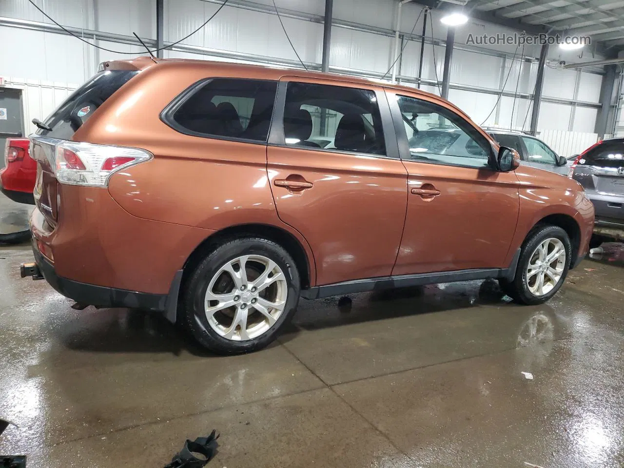 2014 Mitsubishi Outlander Se Оранжевый vin: JA4AD3A33EZ020131