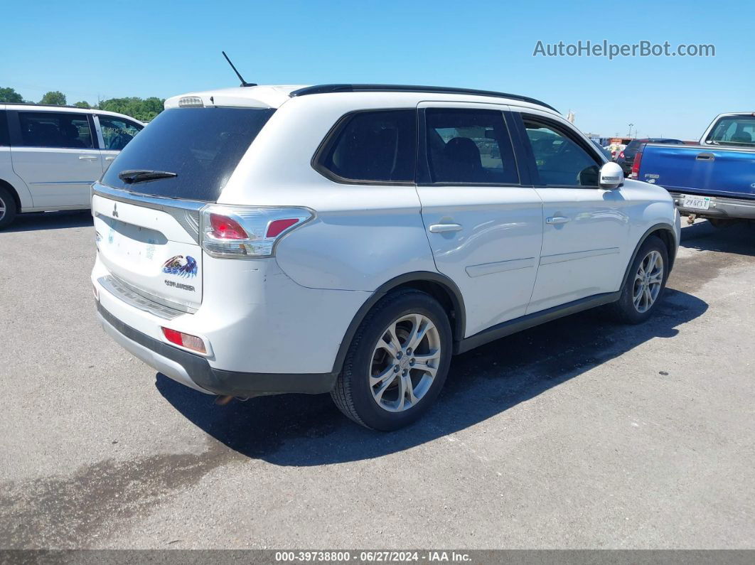 2015 Mitsubishi Outlander Se White vin: JA4AD3A33FZ007526