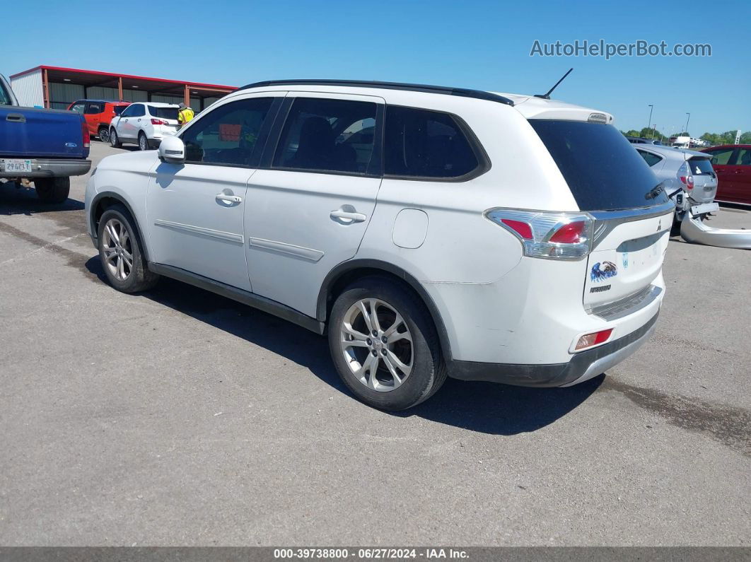 2015 Mitsubishi Outlander Se White vin: JA4AD3A33FZ007526