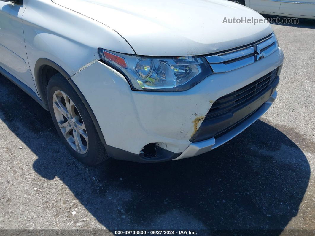 2015 Mitsubishi Outlander Se White vin: JA4AD3A33FZ007526