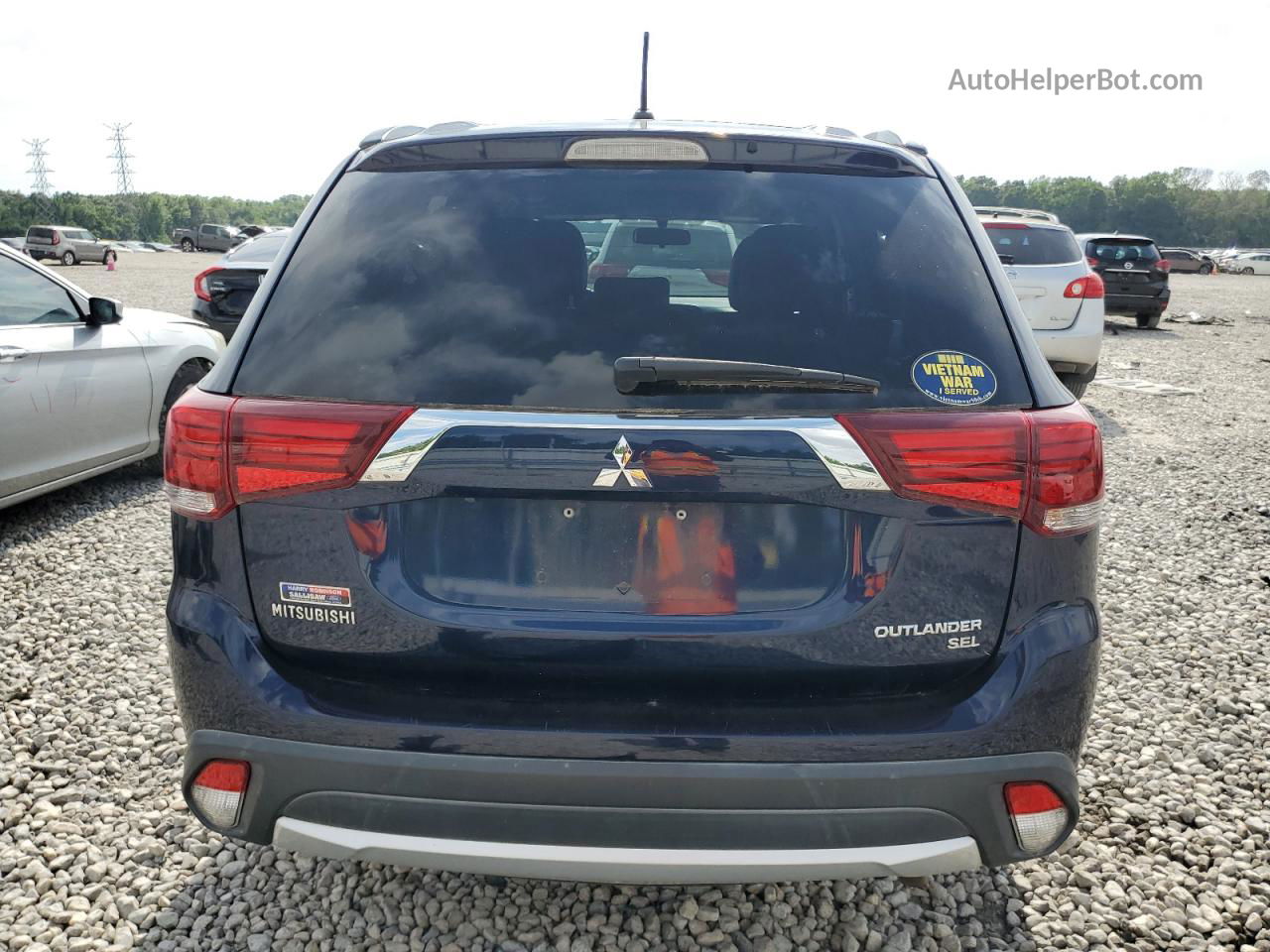 2016 Mitsubishi Outlander Se Blue vin: JA4AD3A33GZ052368