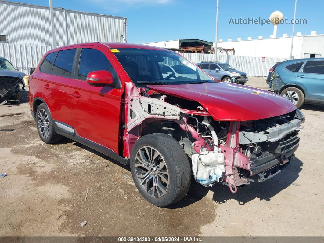 2017 Mitsubishi Outlander Se Red vin: JA4AD3A33HZ034146