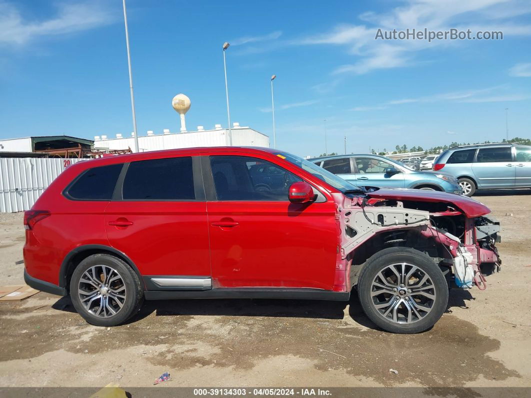 2017 Mitsubishi Outlander Se Красный vin: JA4AD3A33HZ034146