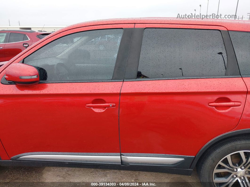 2017 Mitsubishi Outlander Se Красный vin: JA4AD3A33HZ034146