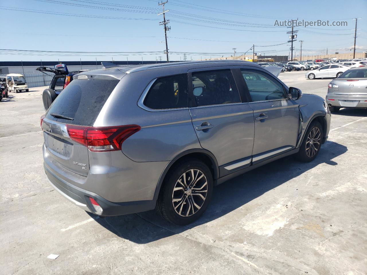 2017 Mitsubishi Outlander Se Серебряный vin: JA4AD3A33HZ038519