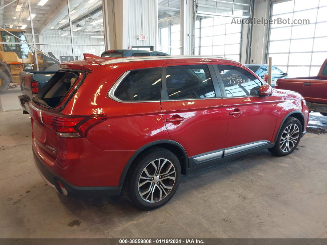 2017 Mitsubishi Outlander Se/sel Красный vin: JA4AD3A33HZ042909