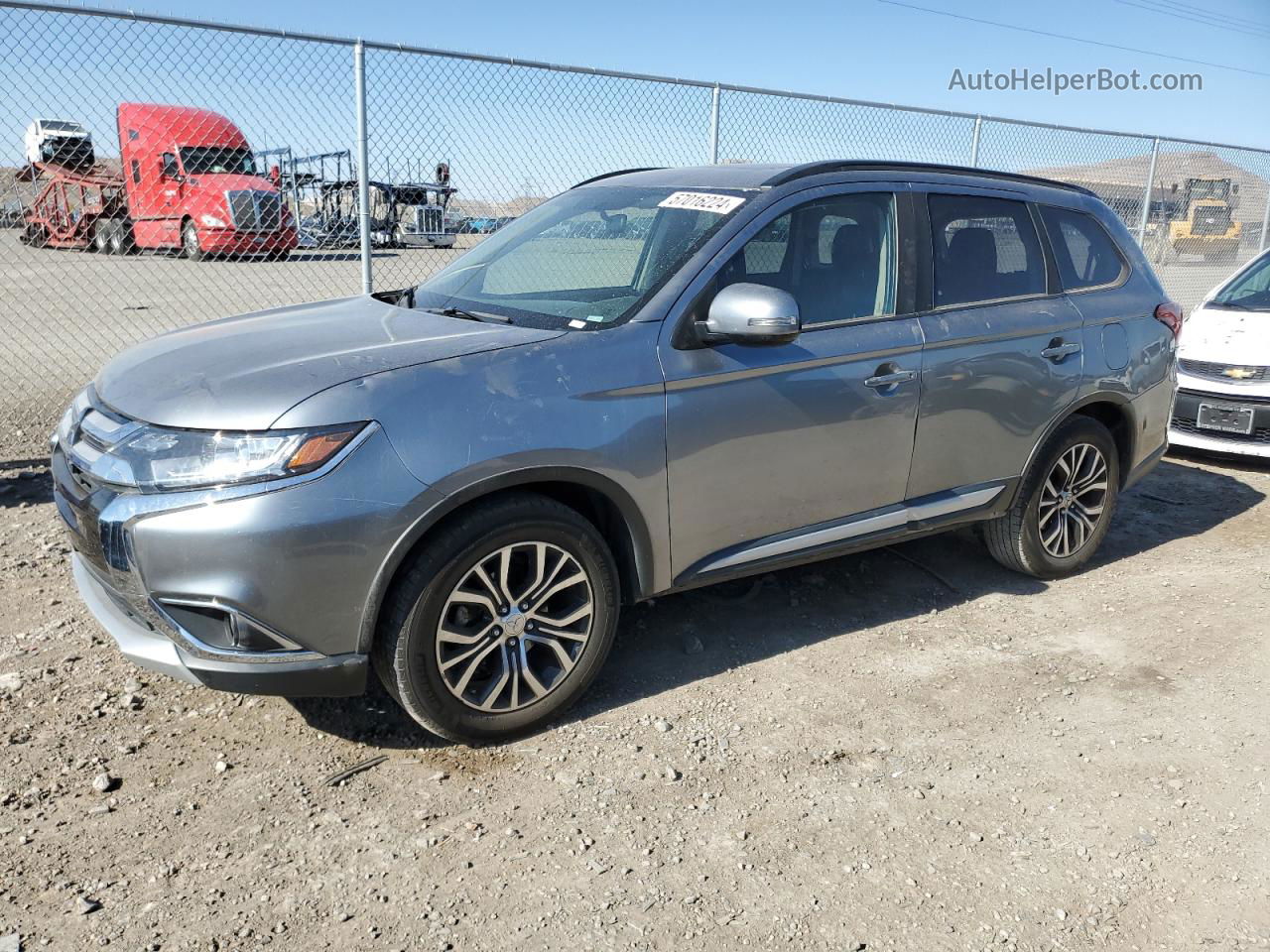 2016 Mitsubishi Outlander Se Gray vin: JA4AD3A34GZ004068