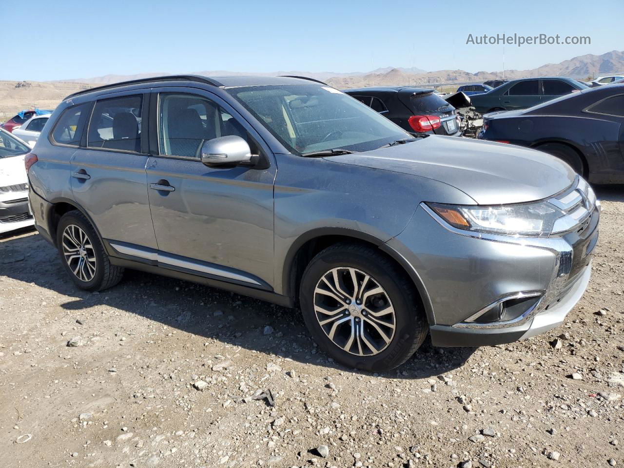 2016 Mitsubishi Outlander Se Gray vin: JA4AD3A34GZ004068