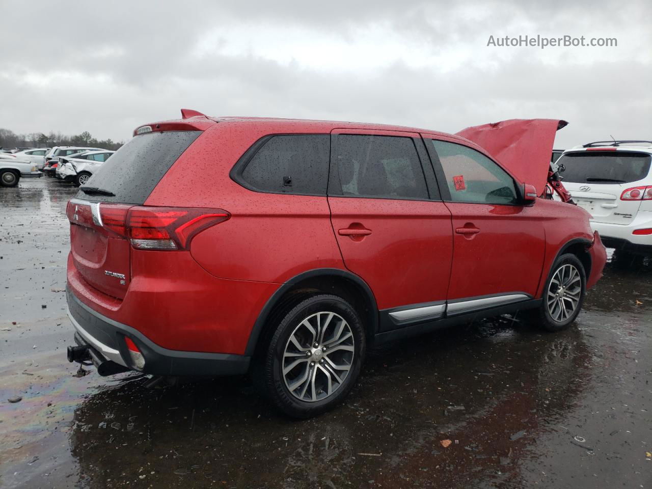 2017 Mitsubishi Outlander Se Maroon vin: JA4AD3A34HZ023172