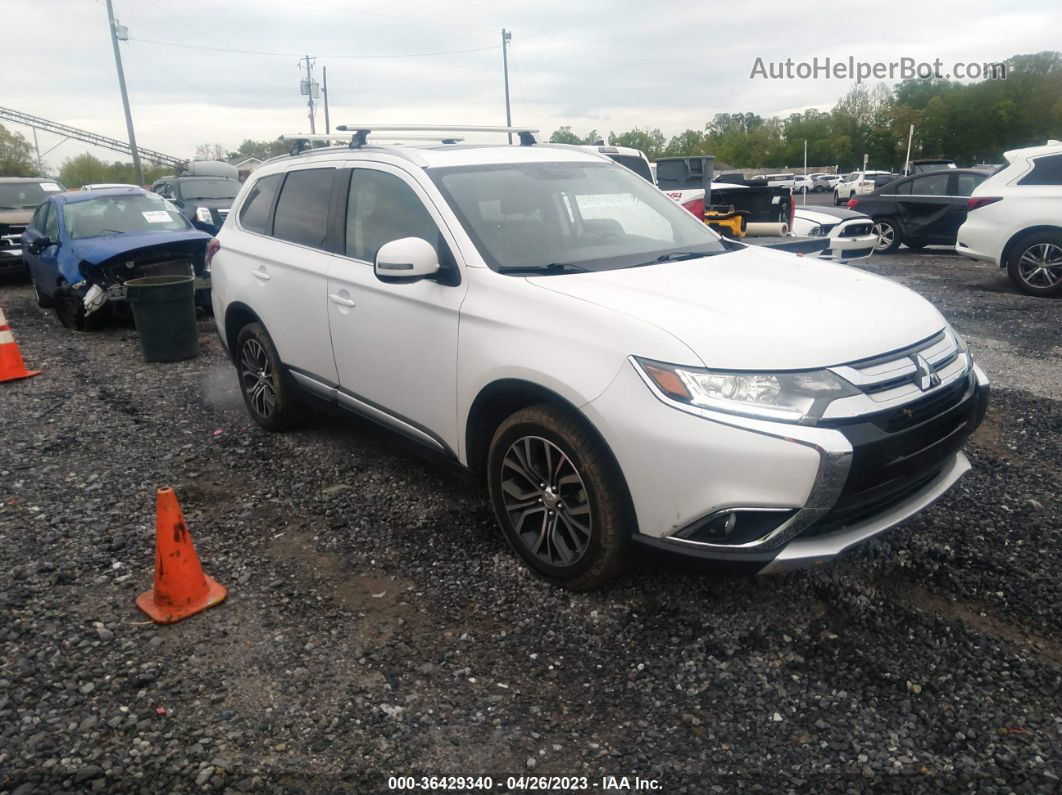 2017 Mitsubishi Outlander Se/sel White vin: JA4AD3A34HZ052672