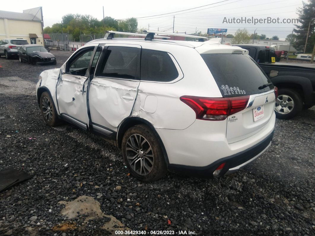 2017 Mitsubishi Outlander Se/sel White vin: JA4AD3A34HZ052672